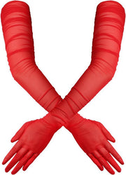 Women's long opera mesh gloves, view 7 - MRSLM