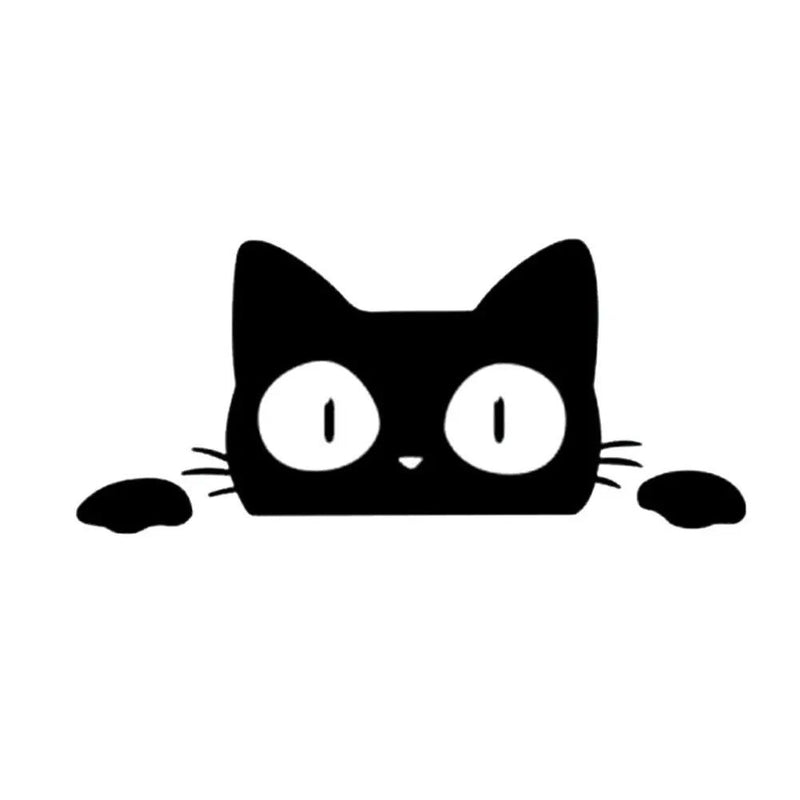 reflective peeking cat car decal - MRSLM