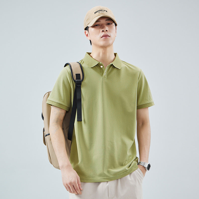 men's loose lapel polo shirt, view 9 - MRSLM