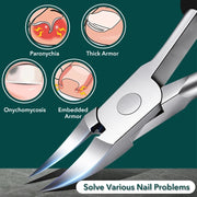 Stainless steel toenail clipper, view 5 - MRSLM