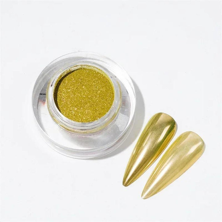 Colorful Chrome Powder Nails Glitter Mirror Effect for Manicure Design