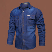 men's washed denim shirt - MRSLM