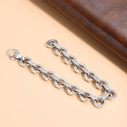 sterling silver antique ring buckle bracelet, view 3 - MRSLM