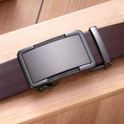 men's genuine leather belt automatic alloy buckle, view 6 - MRSLM