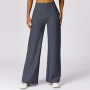 high waisted quick-dry flared yoga pants - MRSLM