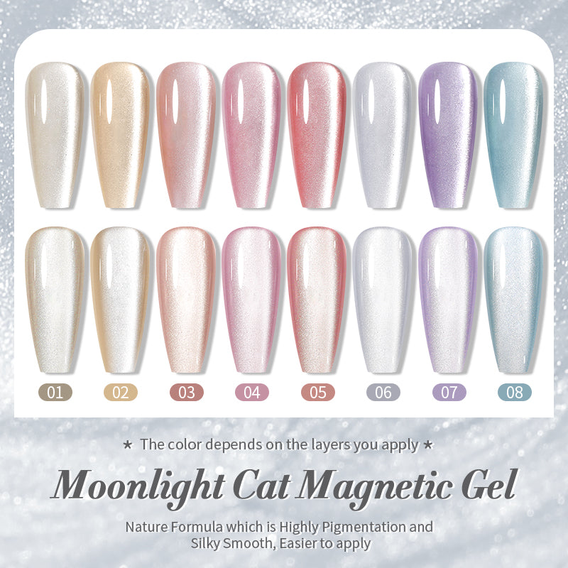 moonlight cat magnetic gel nail polish, view 12 - MRSLM