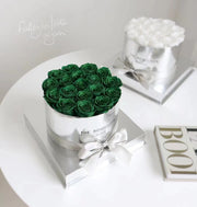 Mirror round flower pot preserved flowers, view 18 - MRSLM