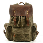 men's canvas backpack, view 9 - MRSLM