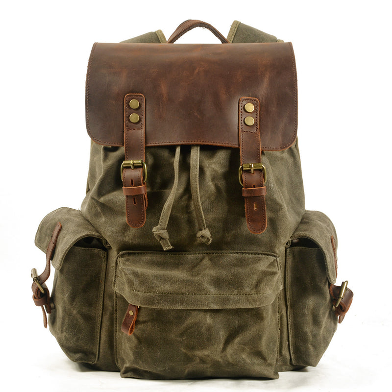 men's canvas backpack, view 9 - MRSLM