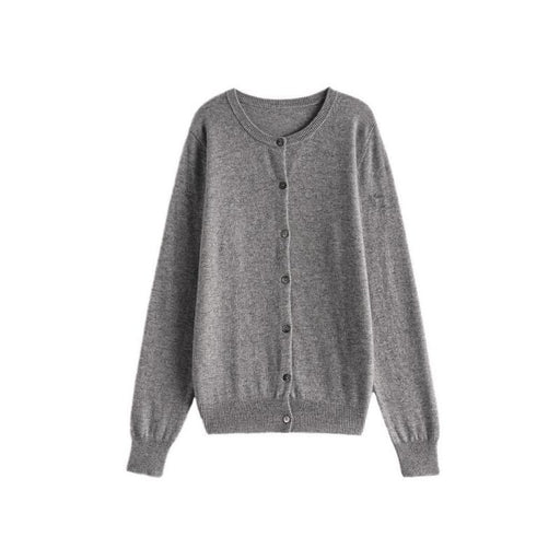 wool single breasted cardigan, view 4 - MRSLM