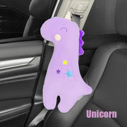 plush cartoon car seat belt cover, view 11 - MRSLM