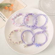 6-pack nylon elastic hair bands, view 4 - MRSLM