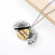 Sunflower pendant necklace, view 3 - MRSLM