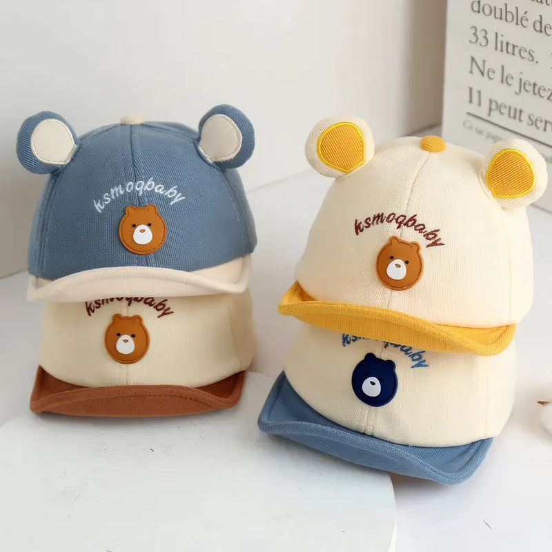 cute bear-ear baby hat, view 7 - MRSLM