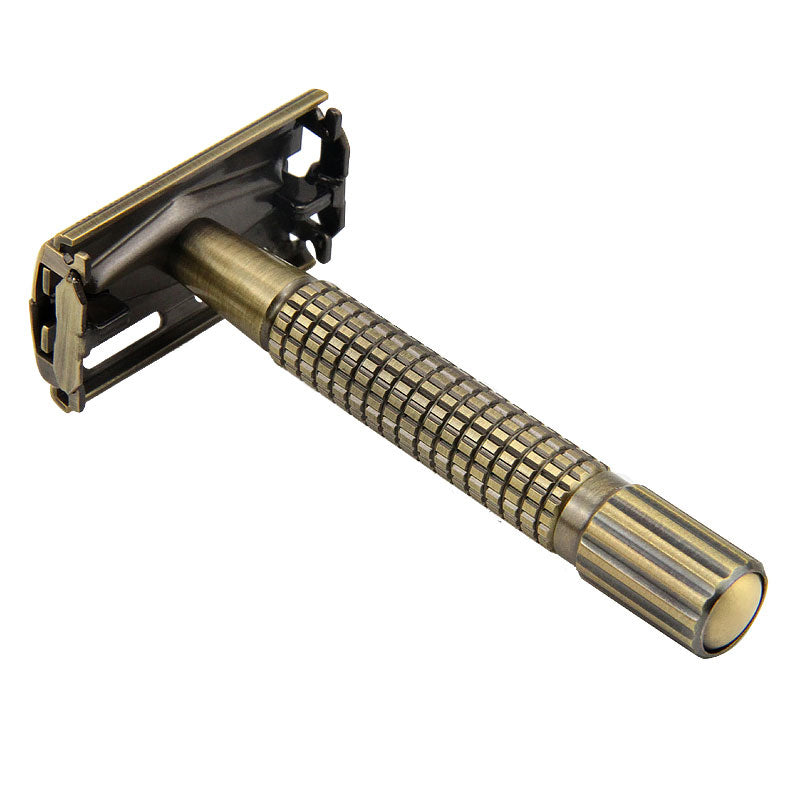 classic brass safety razor, view 6 - MRSLM