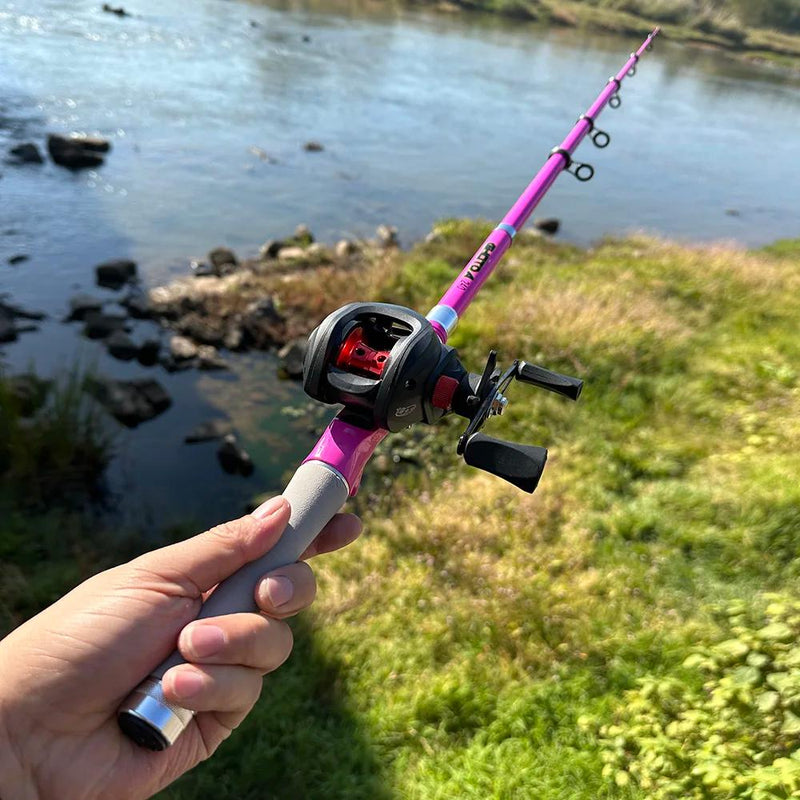 telescopic fishing rod and reel combo, view 2 - MRSLM