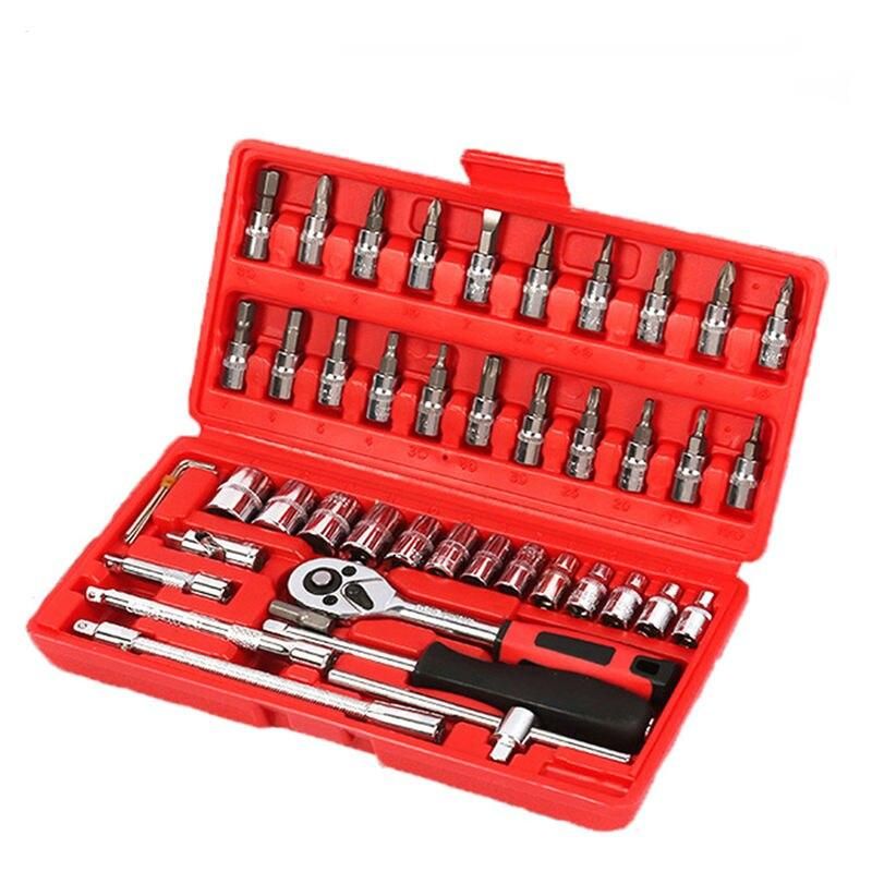 46-piece car repair tool set, view 4 - MRSLM