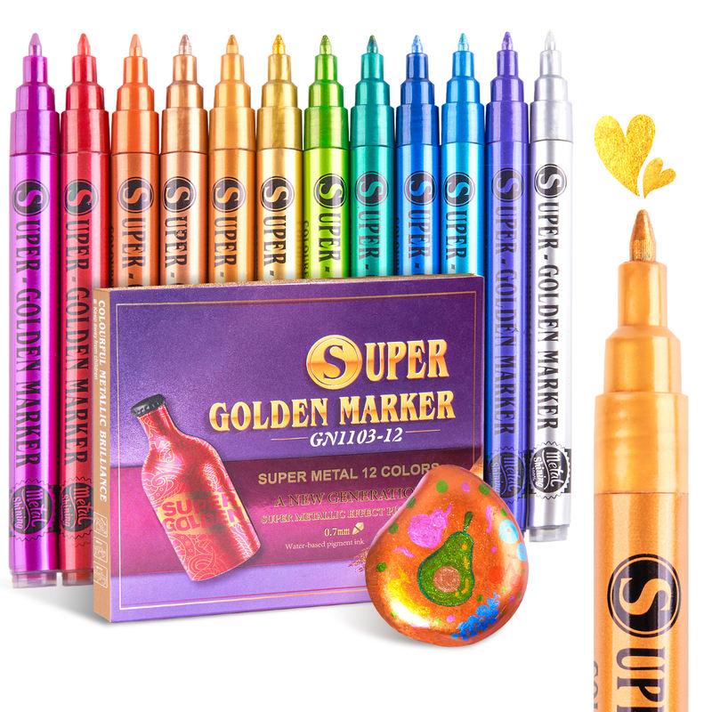 12 metallic paint pens - MRSLM