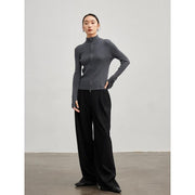 stand collar zip cardigan, view 9 - MRSLM