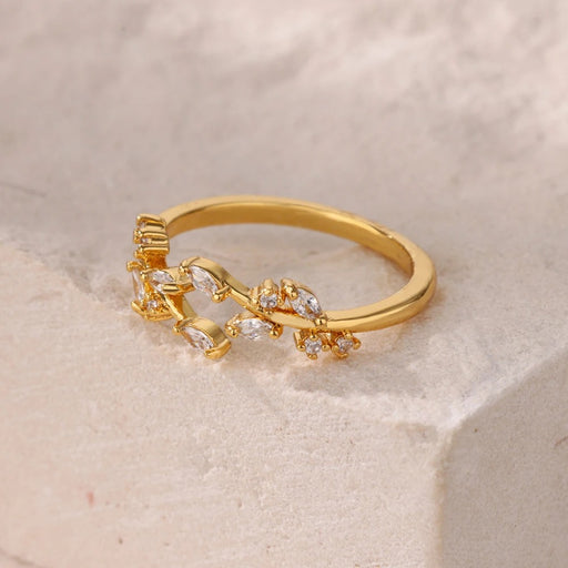 zircon leaf ring - MRSLM