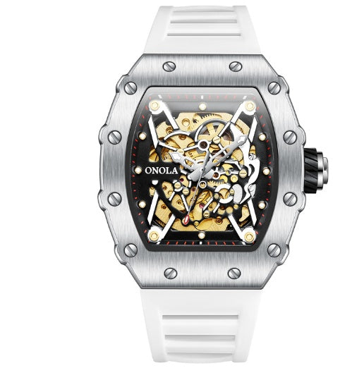men's automatic silicone sports watch, view 6 - MRSLM
