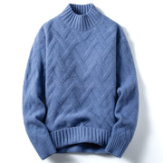 Men's mock neck knit sweater, view 5 - MRSLM