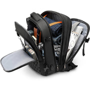 Expandable computer travel backpack, view 5 - MRSLM