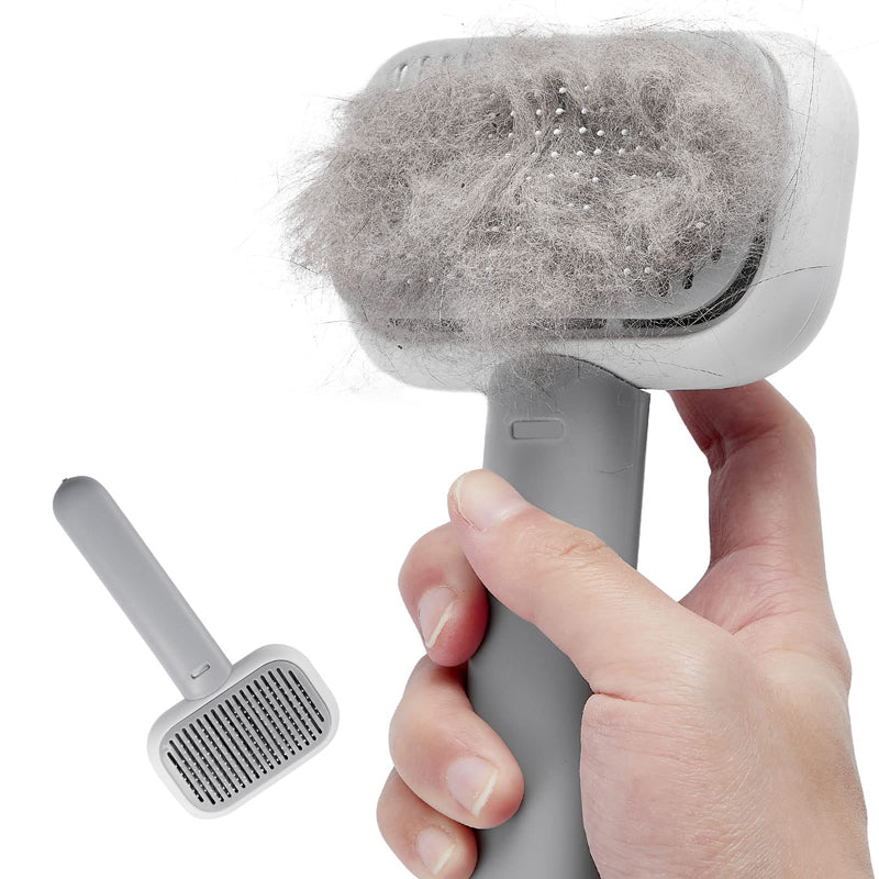self-cleaning pet brush, view 5 - MRSLM