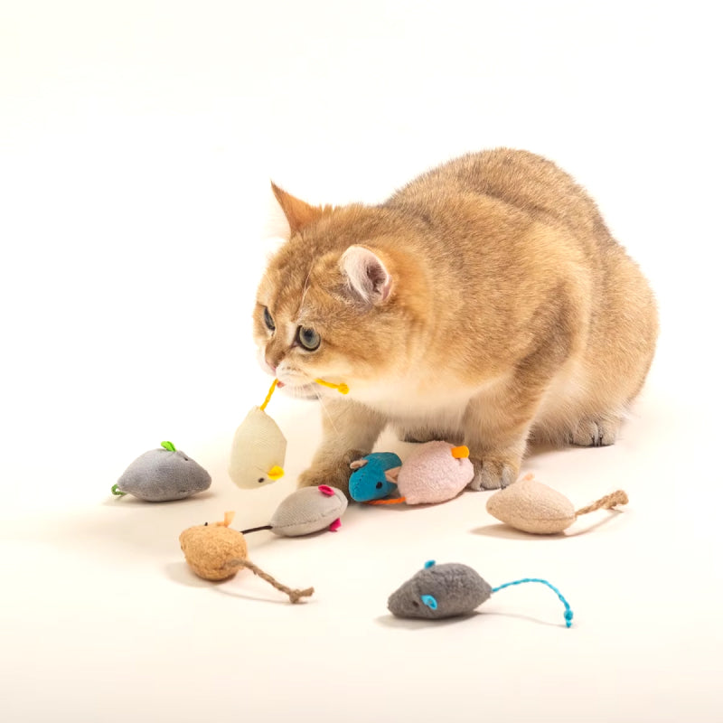 Interactive plush mouse toy for cats, view 12 - MRSLM