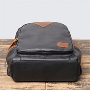 retro trend leather backpack, view 4 - MRSLM