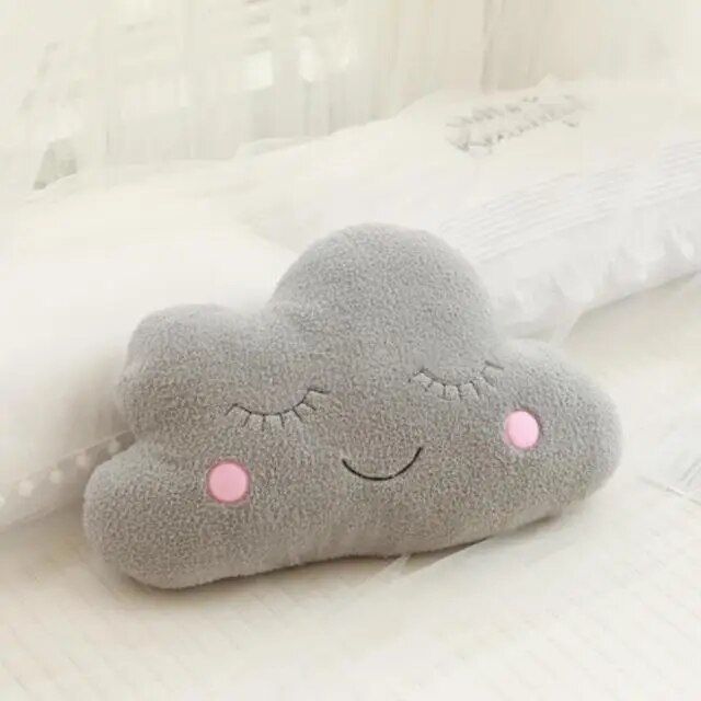 Nice Stuffed Cloud Moon Star Raindrop Plush Pillow