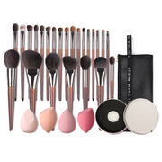 natural makeup brushes set, view 4 - MRSLM