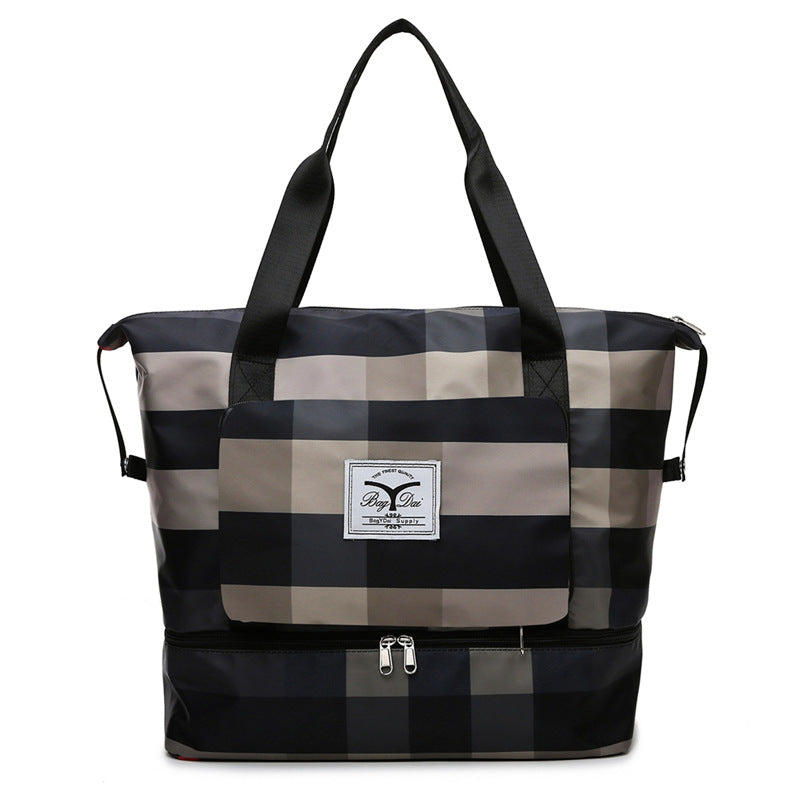 foldable waterproof gym duffel bag, view 6 - MRSLM