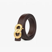 women's genuine leather double-ring belt, view 2 - MRSLM