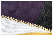 thick plaid shawl, view 3 - MRSLM
