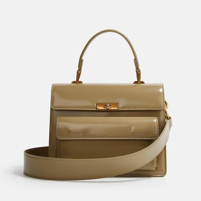 pu leather tote bag, view 3 - MRSLM