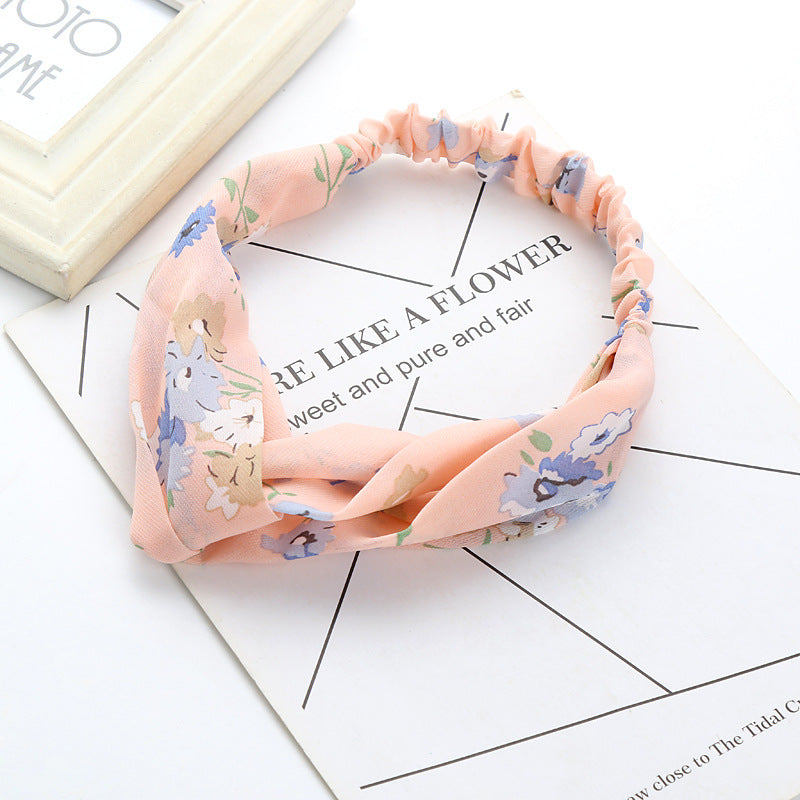 summer bohemian print headband, view 2 - MRSLM