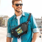 pixel art sling bag with Bluetooth speaker, view 5 - MRSLM