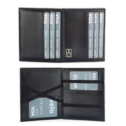 flip card holder leather wallet, view 2 - MRSLM