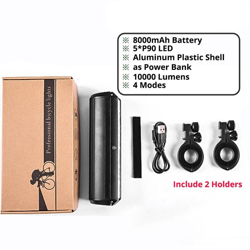 10000 lumen led bike light, view 4 - MRSLM