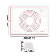 silicone baking mat with dough scraper, view 7 - MRSLM