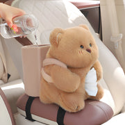 cute bear car tissue box and trash can, view 6 - MRSLM