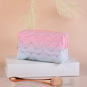 waterproof heart pattern cosmetic bag, view 5 - MRSLM