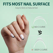 short half cover false nail tips, view 18 - MRSLM