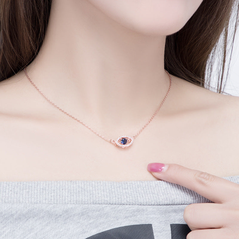 blue eye teardrop necklace - MRSLM