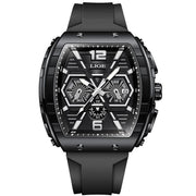 square chronograph watch, view 3 - MRSLM