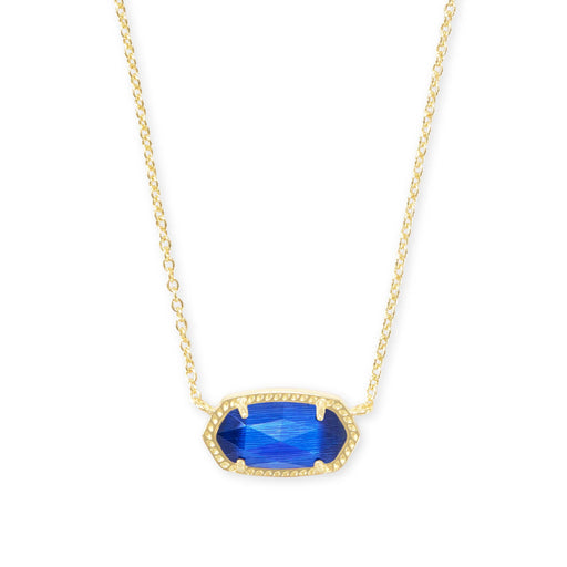 gold-plated crystal pendant necklace, view 3 - MRSLM