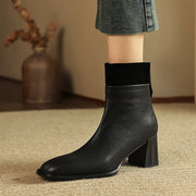 women's square toe high heel Chelsea boots, view 6 - MRSLM