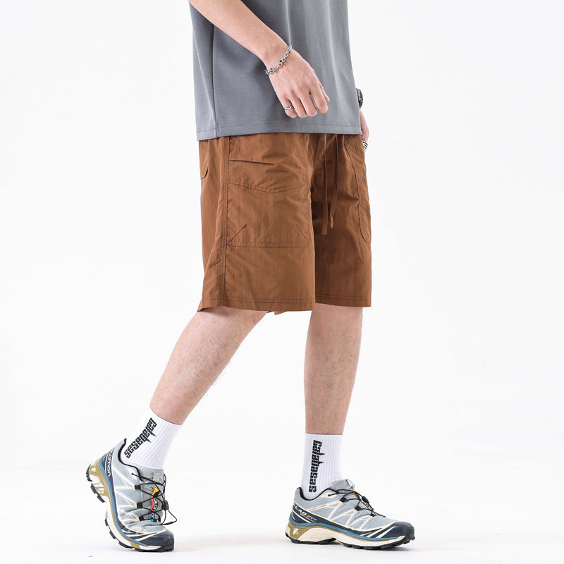 men's loose nylon fifth pants, view 2 - MRSLM