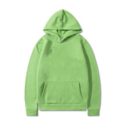 soft fleece hoodie light green, view 2 - MRSLM